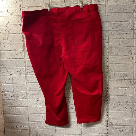 Westport Signature Fit Capri Pants - Bold Red (Size 24W) - Picture 5 of 11
